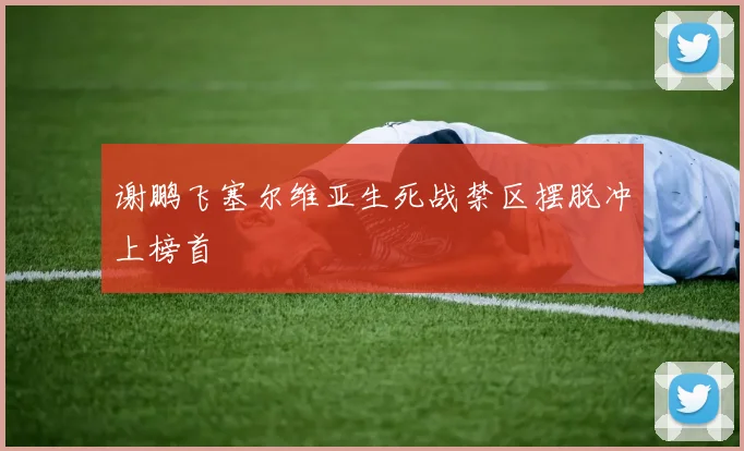 谢鹏飞塞尔维亚生死战禁区摆脱冲上榜首